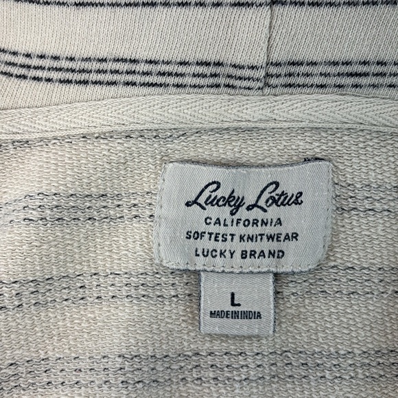 Lucky Lotus Cropped Hoodie sz L - Picture 5 of 16